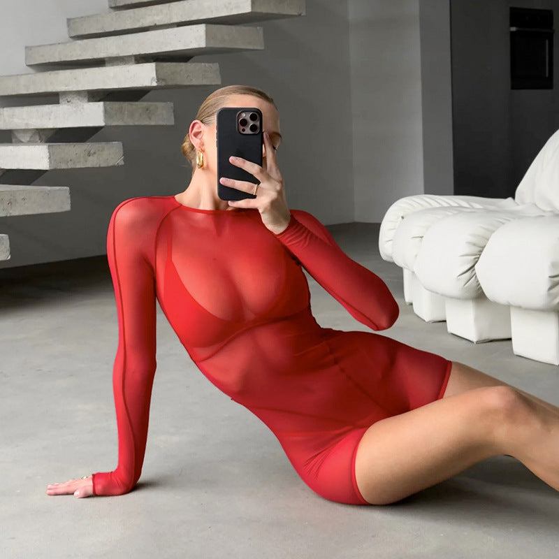 Women's Charming Sexy Mesh Floral Print Jumpsuits