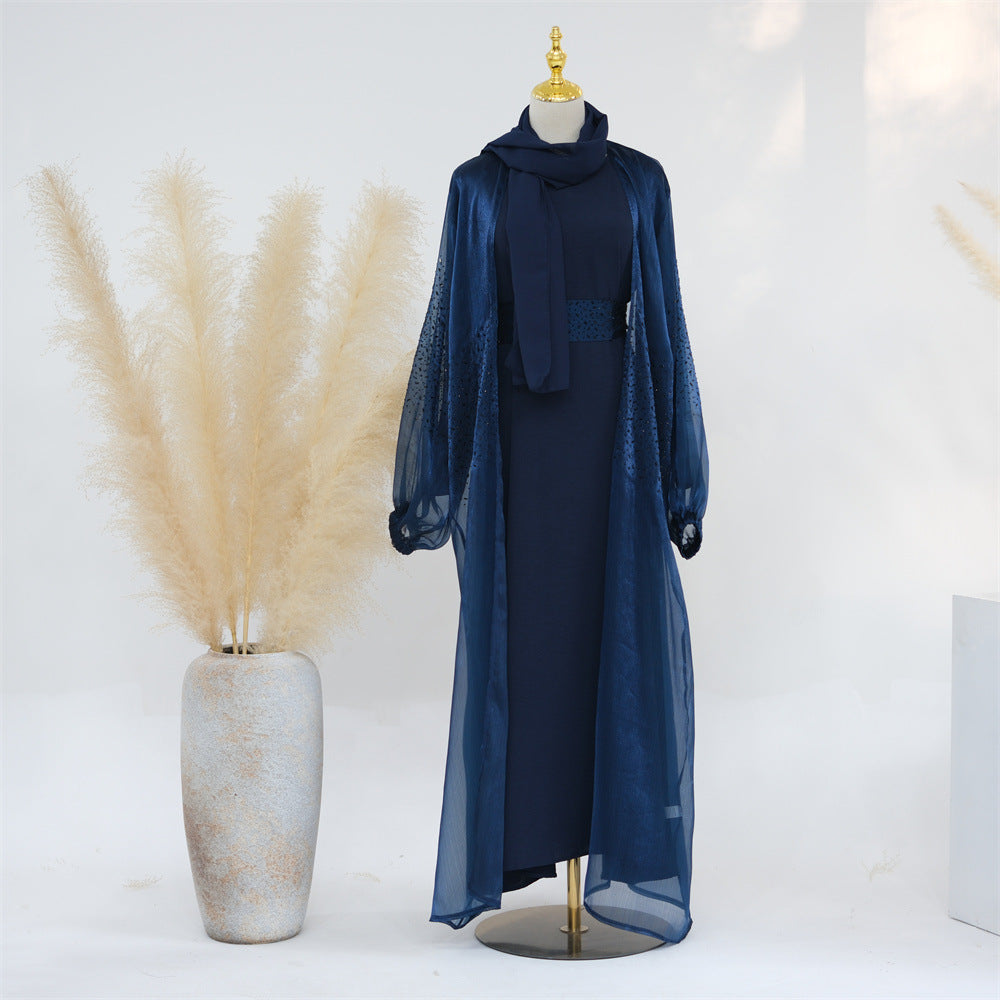 Casual Daily Solid Color Puff Sleeve Dresses