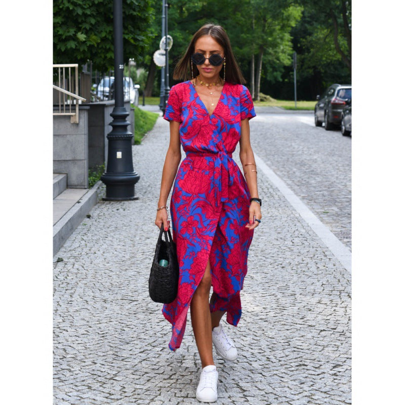 Women's Slouchy Graceful Summer Printed Dress Dresses