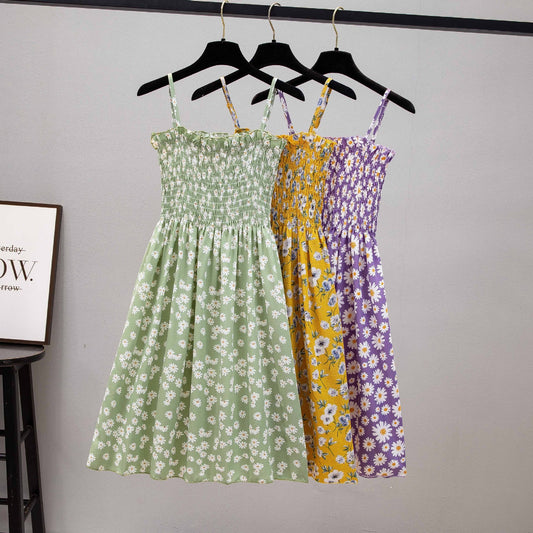 Women's Dress With Suspenders French Chiffon Design Dresses