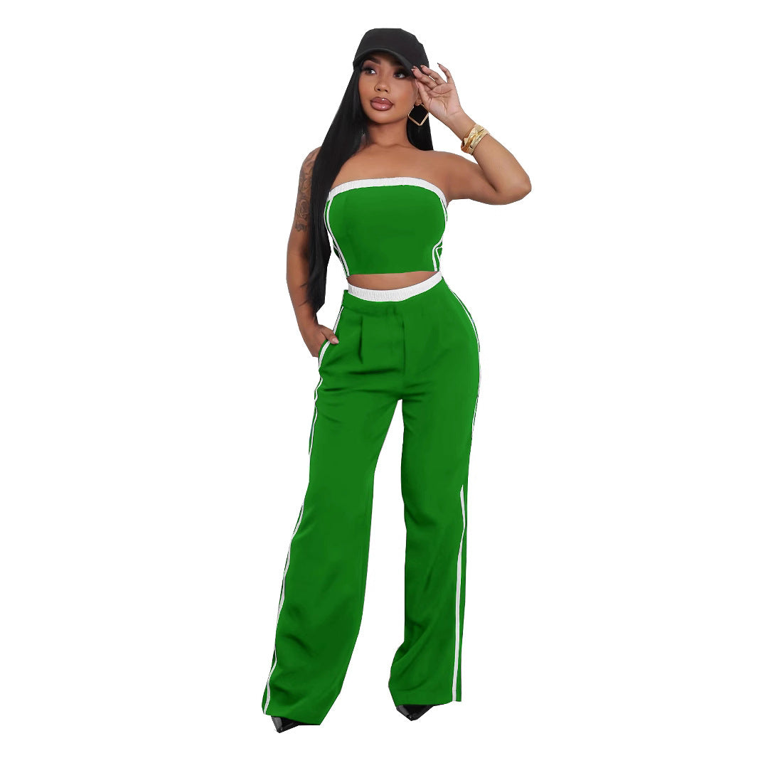 Women's Fashion Wear Sexy Tube With Wide Suits