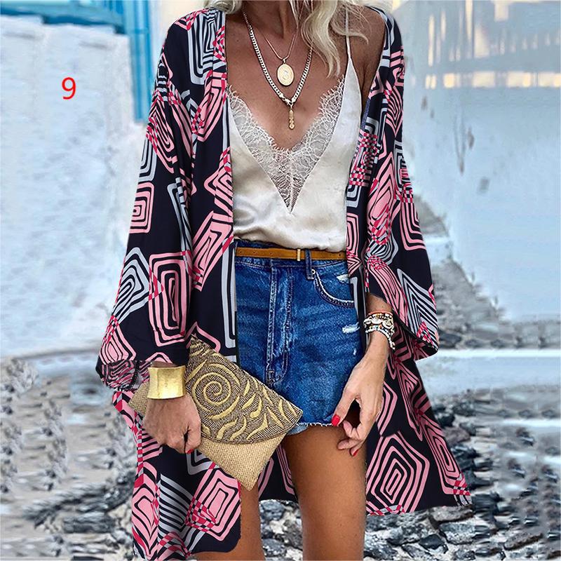 Women's Casual Fashion Trend Vacation Batwing Long Blouses
