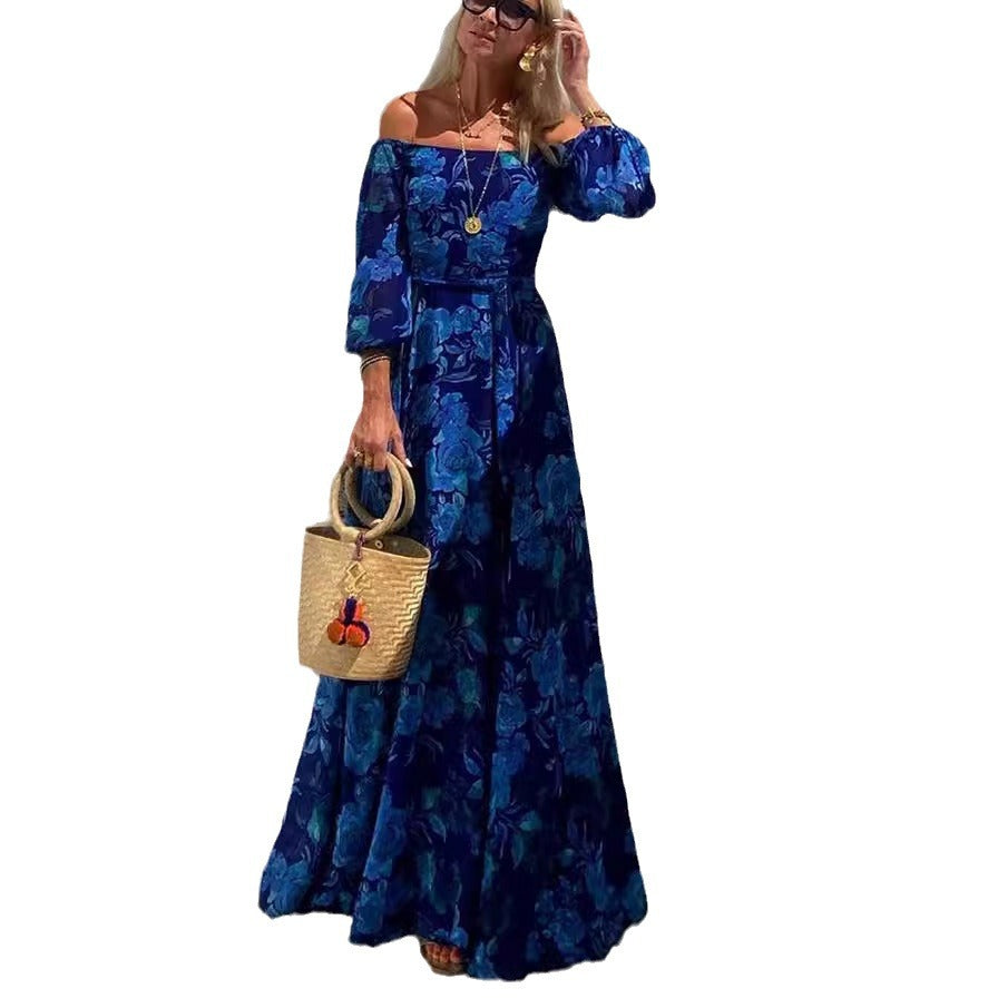 Sexy Printed Large Swing Maxi Dress Dresses