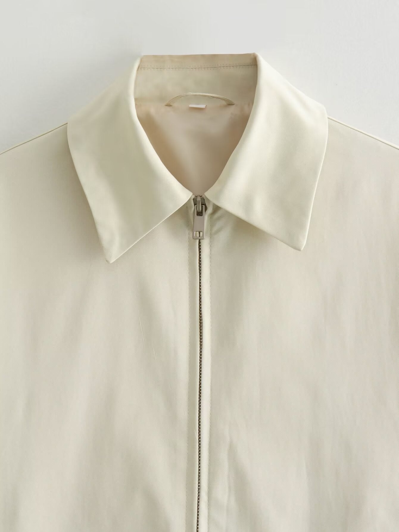 Women's Summer Lapel Zipper Ornament Loose Pilot Coats