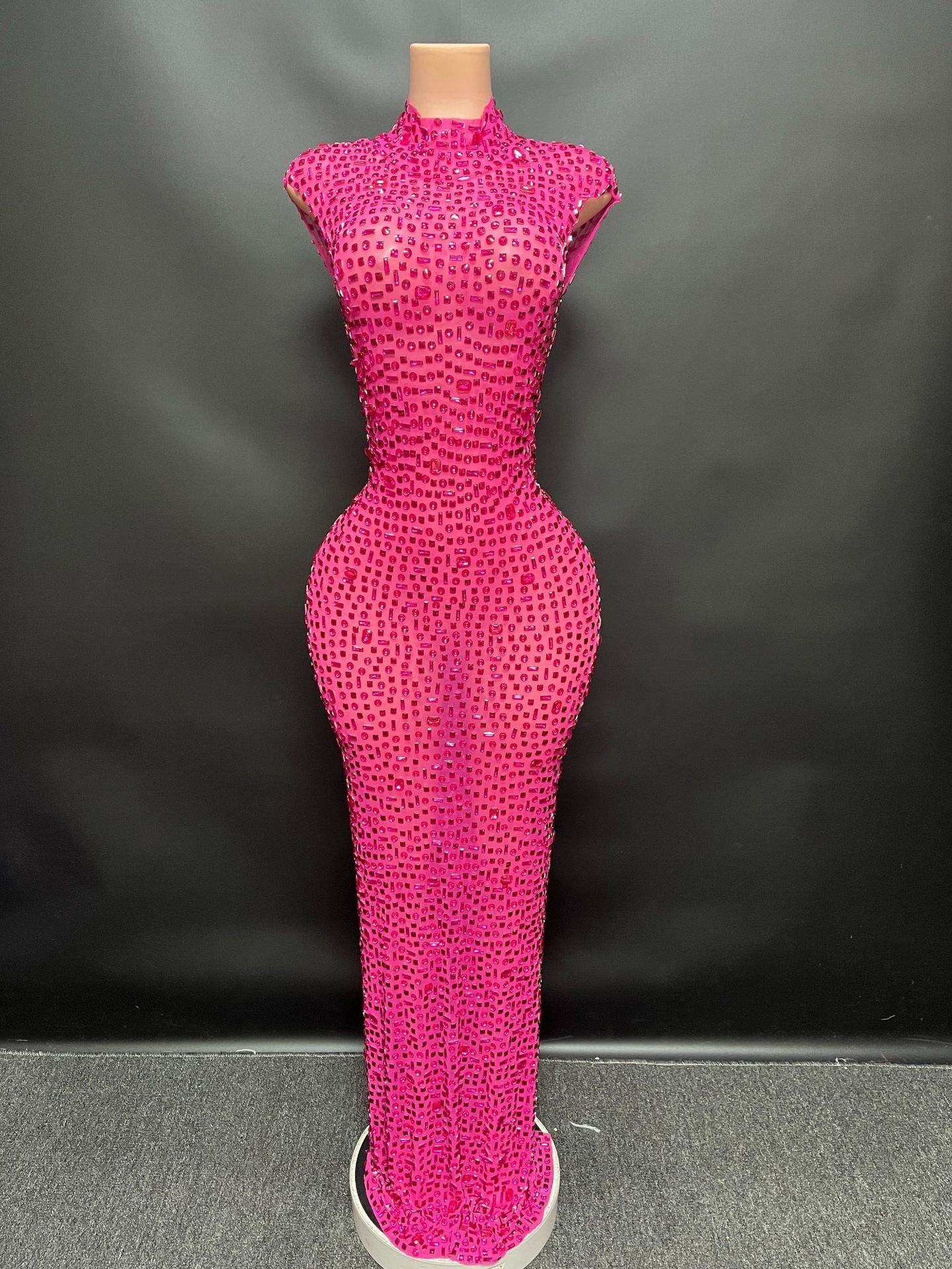 Bride Diamond Long Prom Bridal Gown Evening Dresses