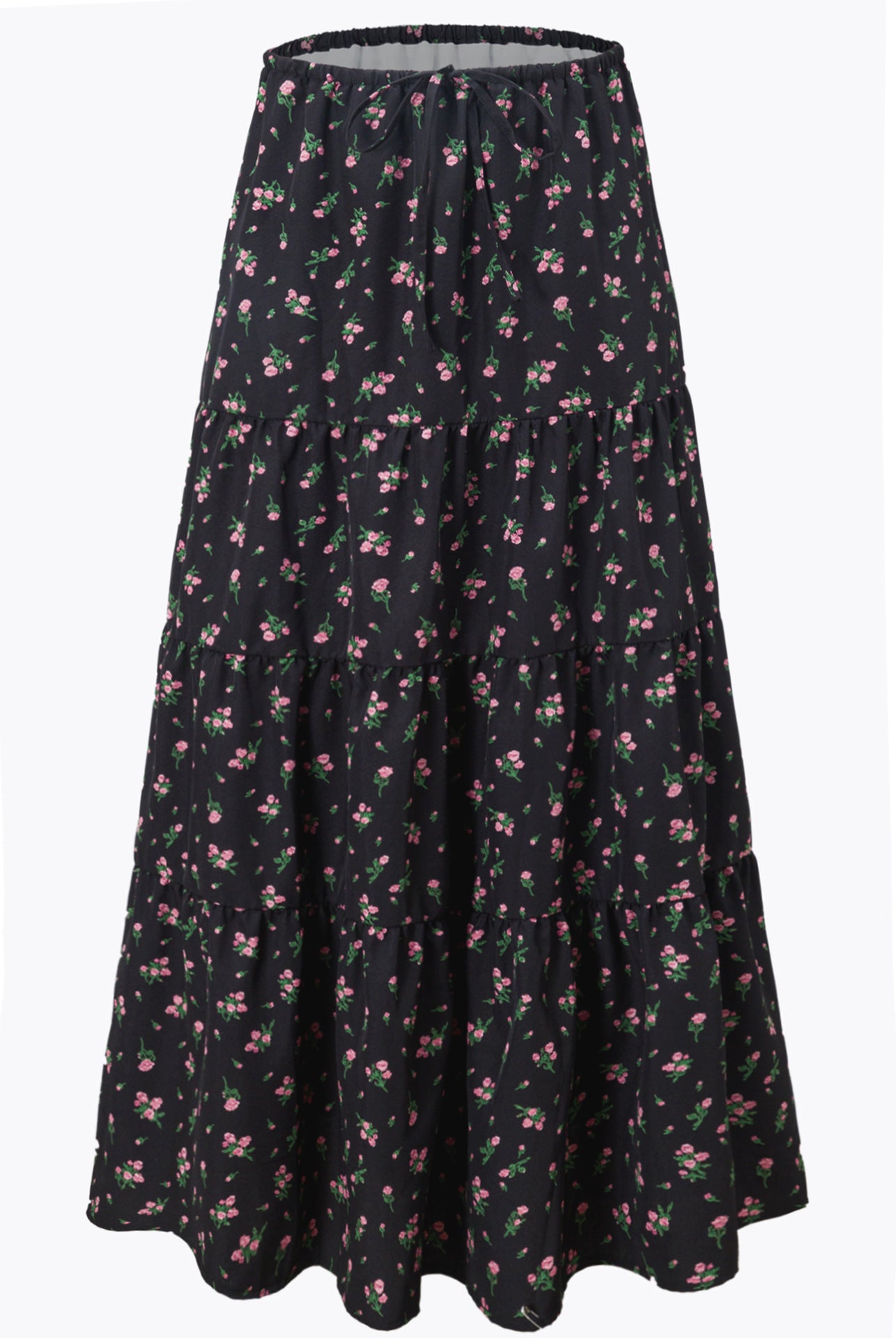 Women's Waist Elastic Large Swing Loose Patchwork Skirts