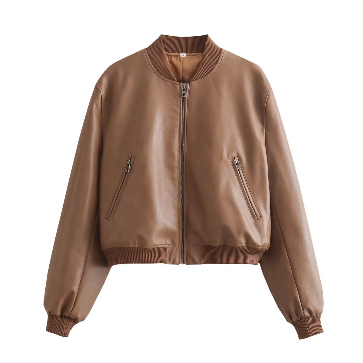 Women's Street Slim Autumn Stand Collar Motorcycle Jackets