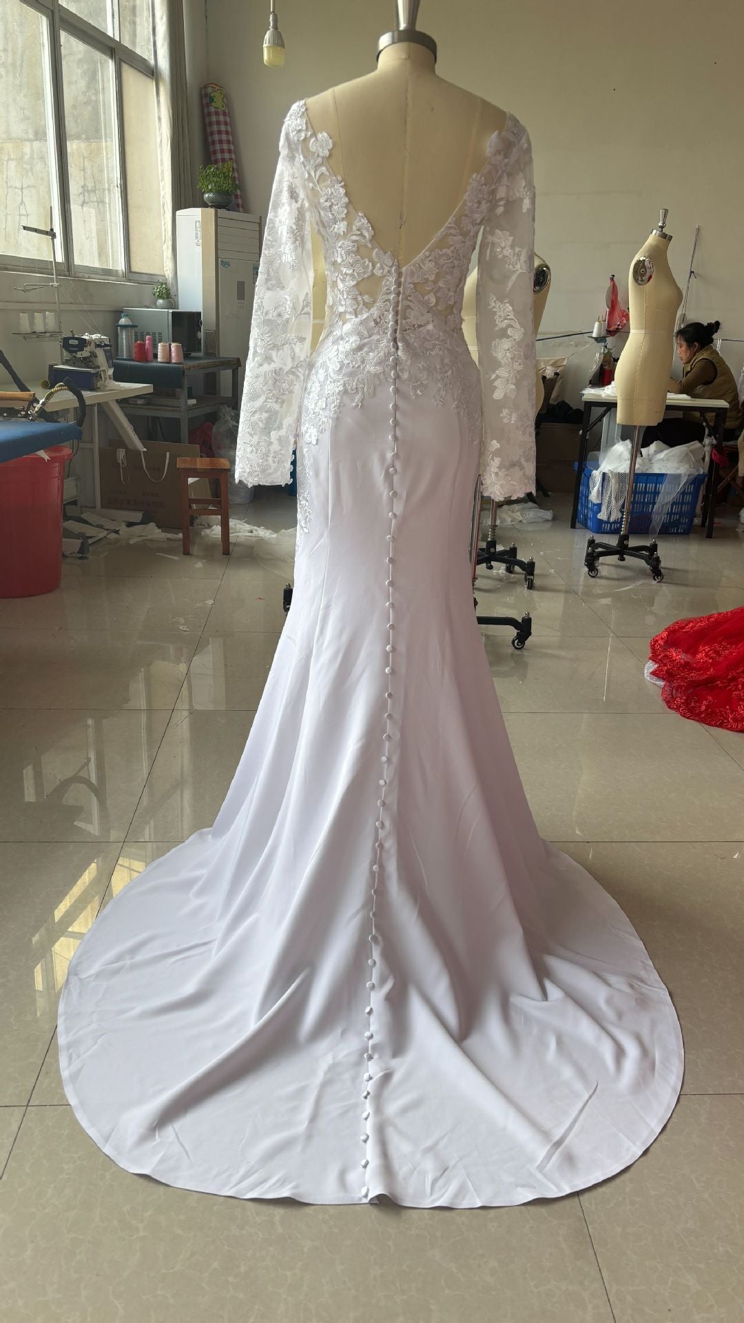 V Fishtail Dress Sexy Temperament Slimming Wedding Dresses