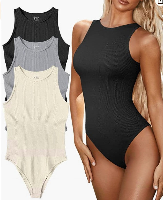 Summer Tight Sleeveless Sunken Stripe Triangle Blouses
