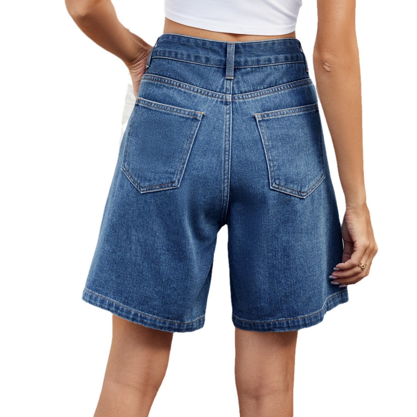 Classy Innovative Washed Waist Adjustable Denim Jeans