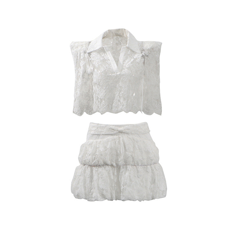 Women's Sexy Pure Desire Style Lace High Suits