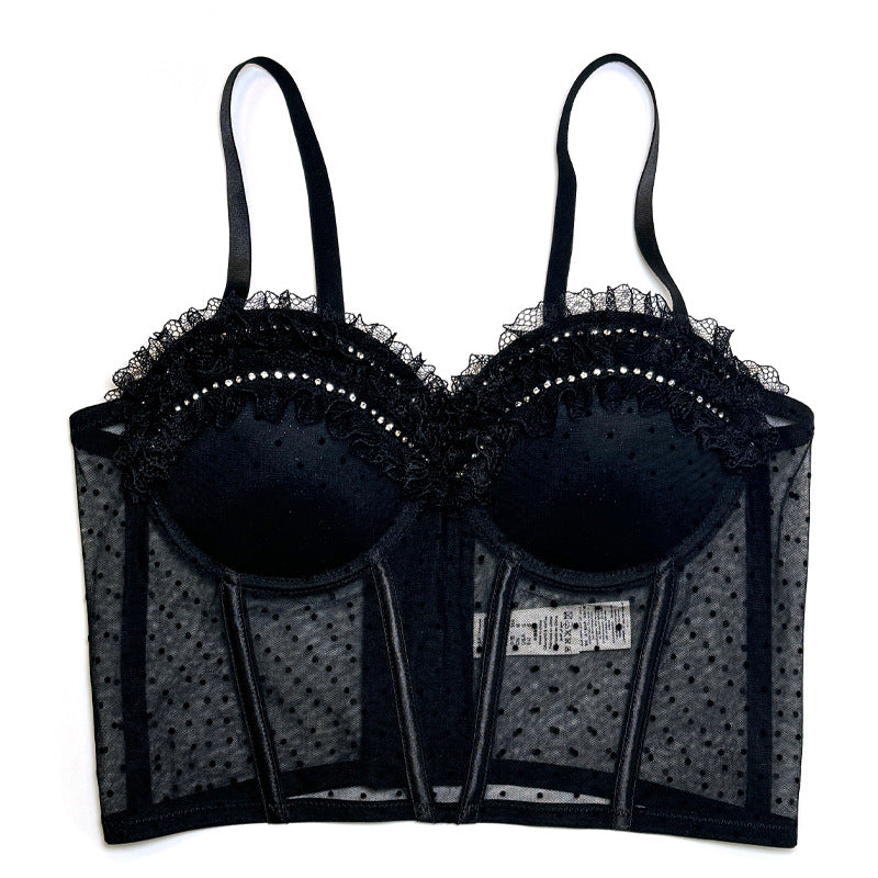 Sexy Lace Underwear Advanced Outerwear Fishbone Tops