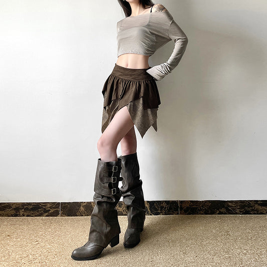 Women's Autumn Solid Color Slim Street Fashion Skirts