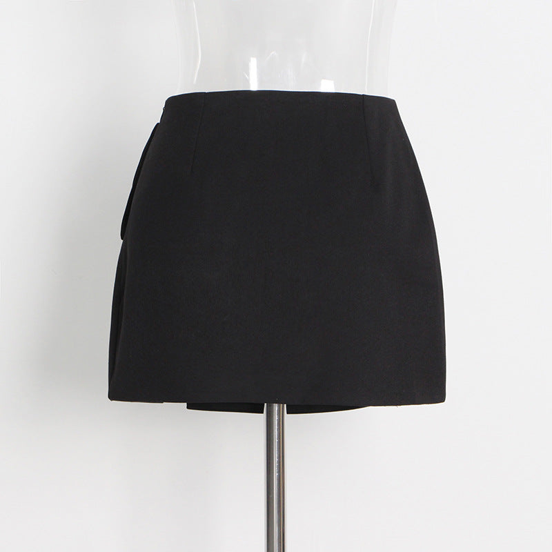 Design Fashion Sexy Drill Buckle Decorative Skirts