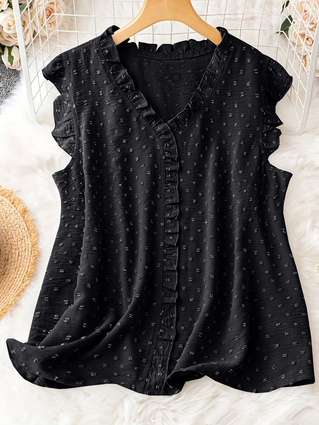 Women's Design Ruffled Loose Casual Sleeve Blouses