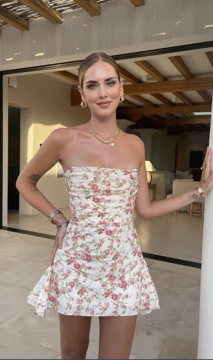 Sexy Tube Backless Hot Decoration Floral Dresses
