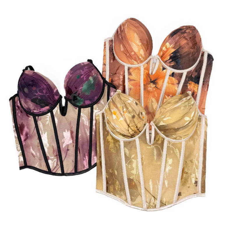 Wear With Chest Pad Body Shaping Tops