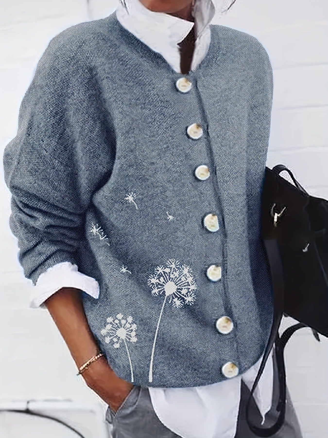 Glamorous Unique Women's Vintage Flannel Print Women's Sweater
