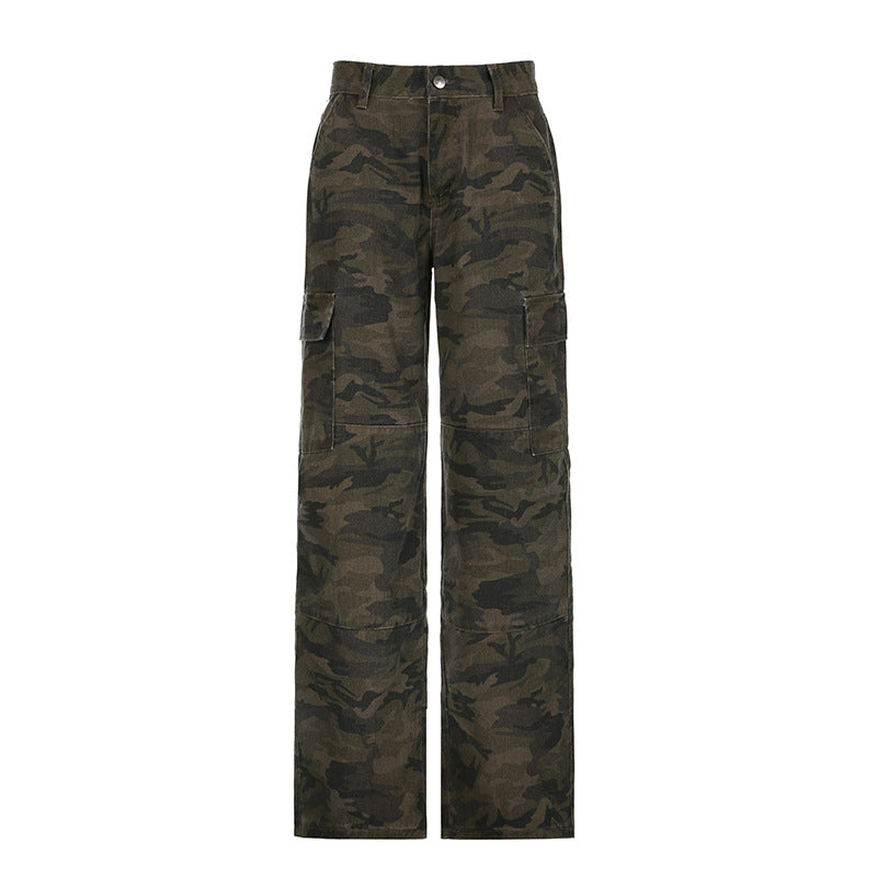 American Style Camouflage Loose Hot Street Cool Jeans