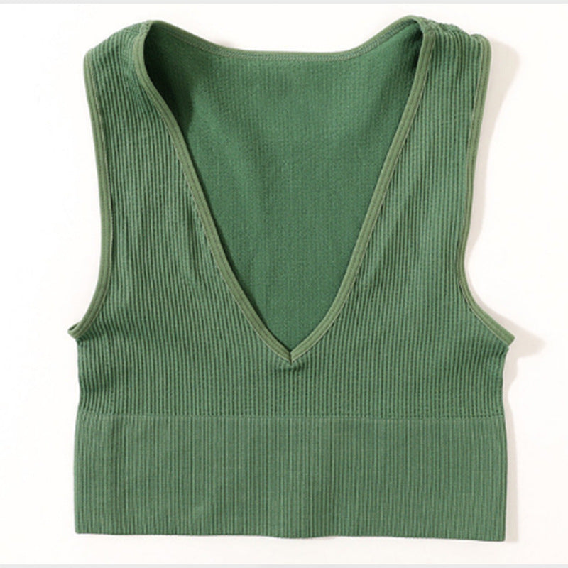 Women's Fashionable Cropped Sexy Underwear Deep Collar Cool Tops