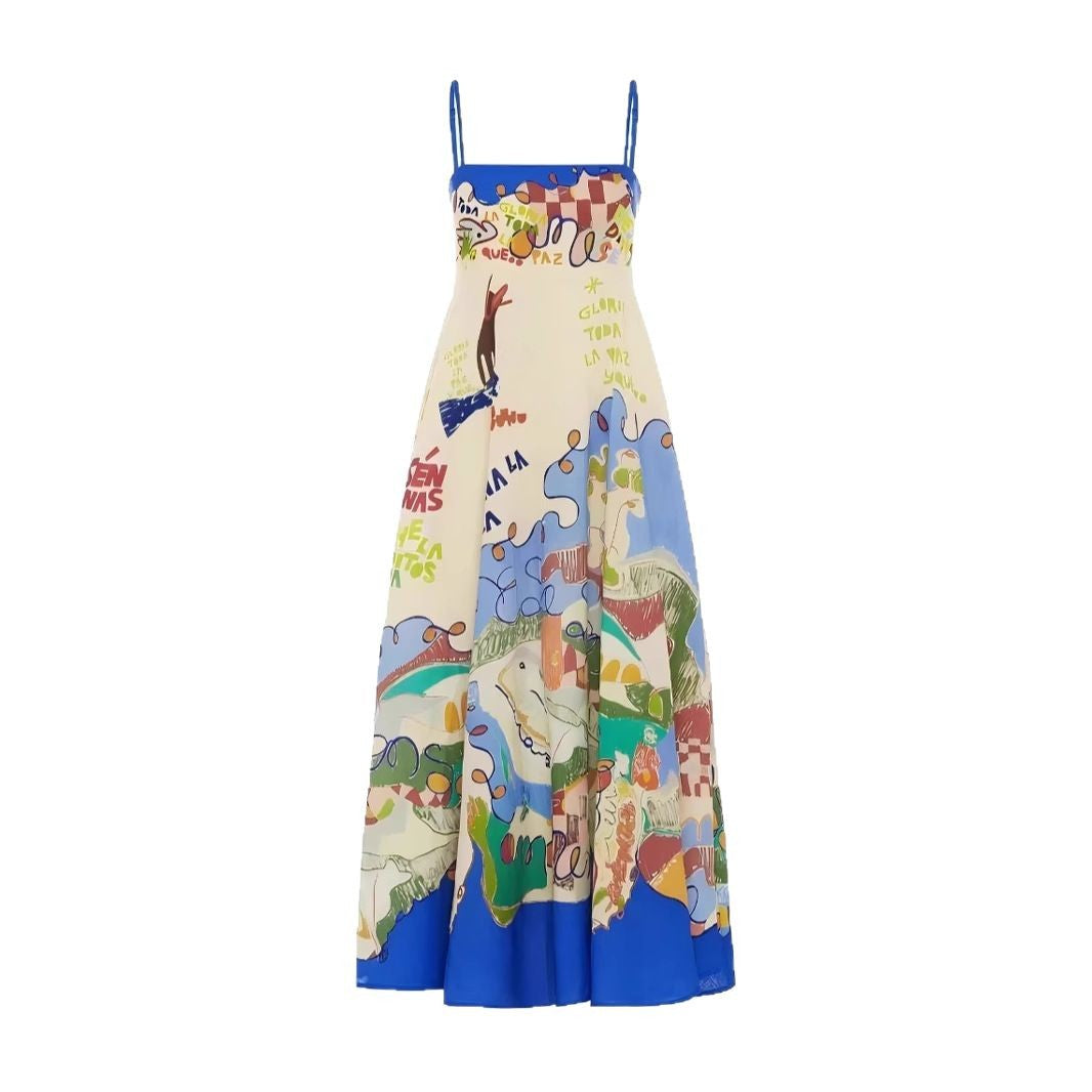 New Sexy Sling Iti Linen Swing Dress