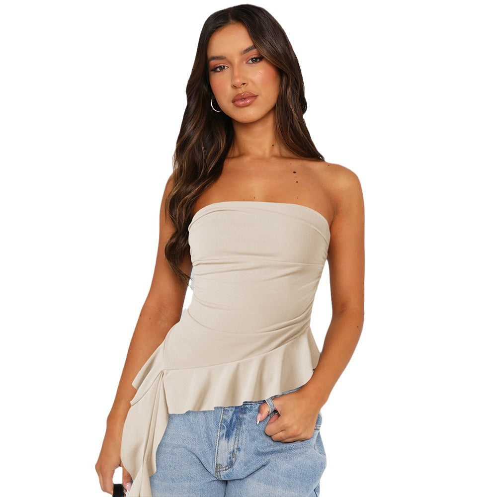 Women's Slim Fit Hot High-grade Outer Wear Tassel Tops