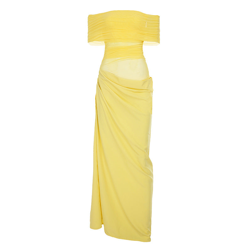 Style Spring Holiday Tulle Fake Two Pieces Design Skirts