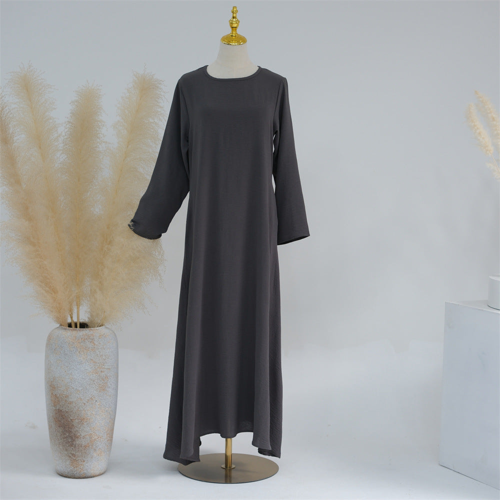 Casual Daily Solid Color Puff Sleeve Dresses
