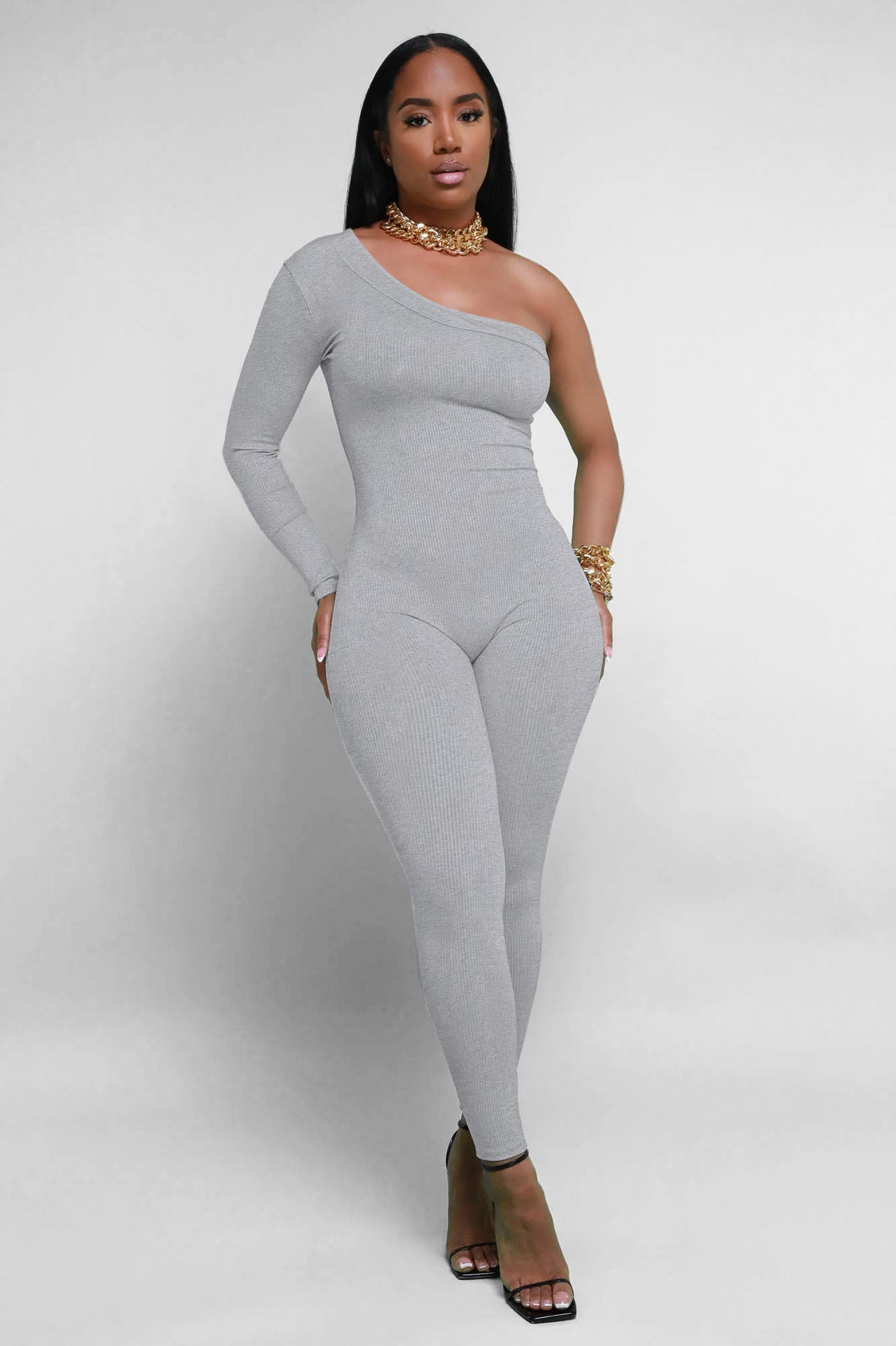 Women's Autumn Oblique Shoulder Comfortable Breathable For Jumpsuits