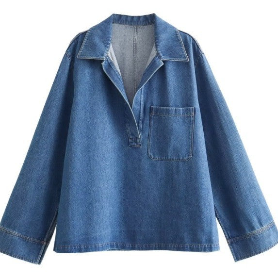 Women's Fashion Loose Pullover Lapel Long Sleeve Suits