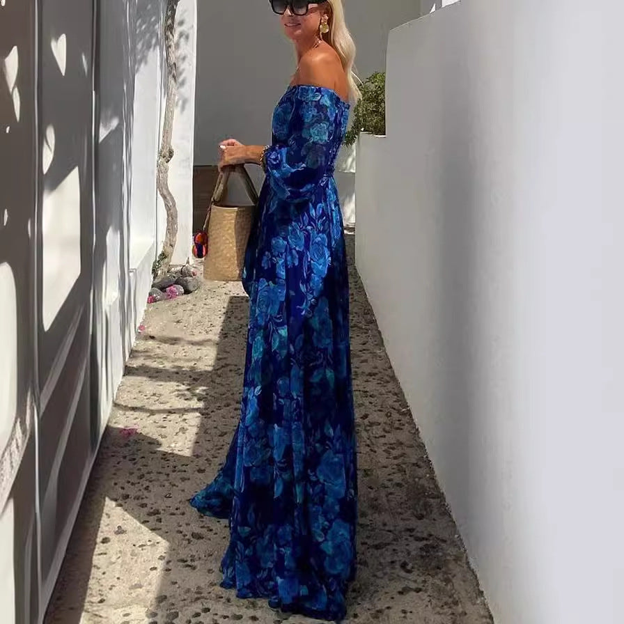 Sexy Printed Large Swing Maxi Dress Dresses