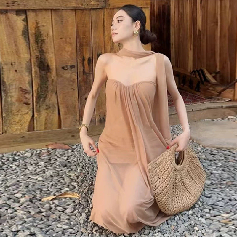 Women's Solid Color Loose Street Fashion Tube Dresses