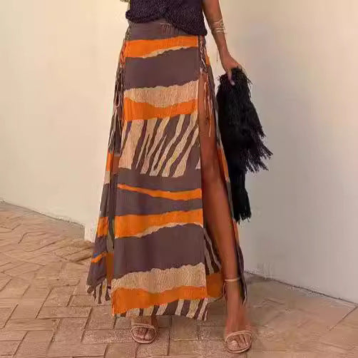 Beautiful Charming Seaside Beach Vacation Split Skirts