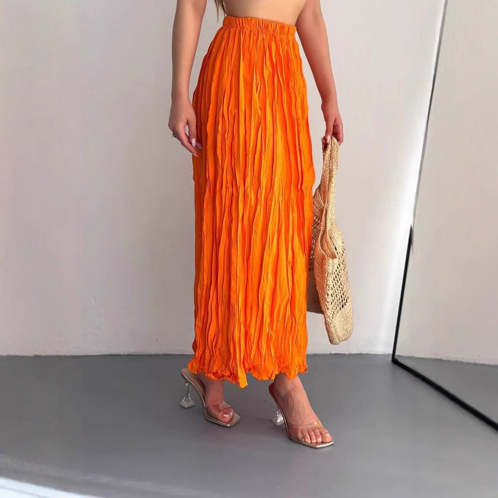 Women's Wear Loose Slimming Expansion Elegant Draping Skirts