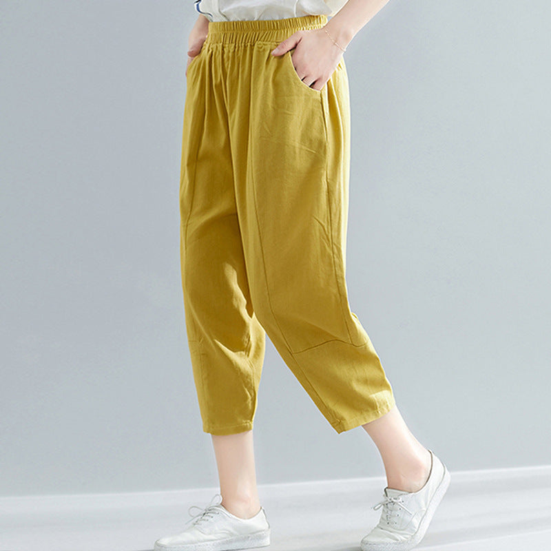 Women's Summer Loose Printed Chiffon Irregular White Shirt Casual Suits