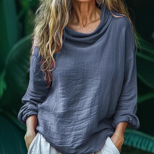 Women's Spring Casual Loose Stylish Long Sleeves Blouses