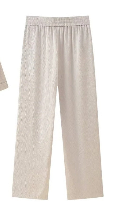 Women's Versatile Unique Ruffled Casual Trousers Suits