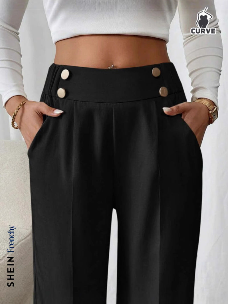 Women's Cropped Spring Korean Style Smoke Tube Harem Pants