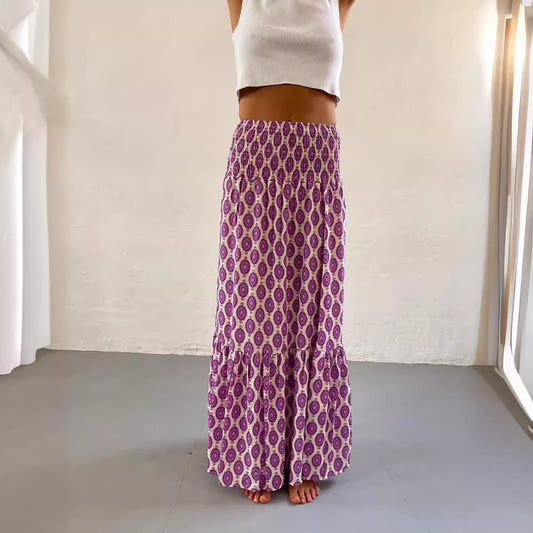 Women's Versatile With Pleated Big Hem Skirts