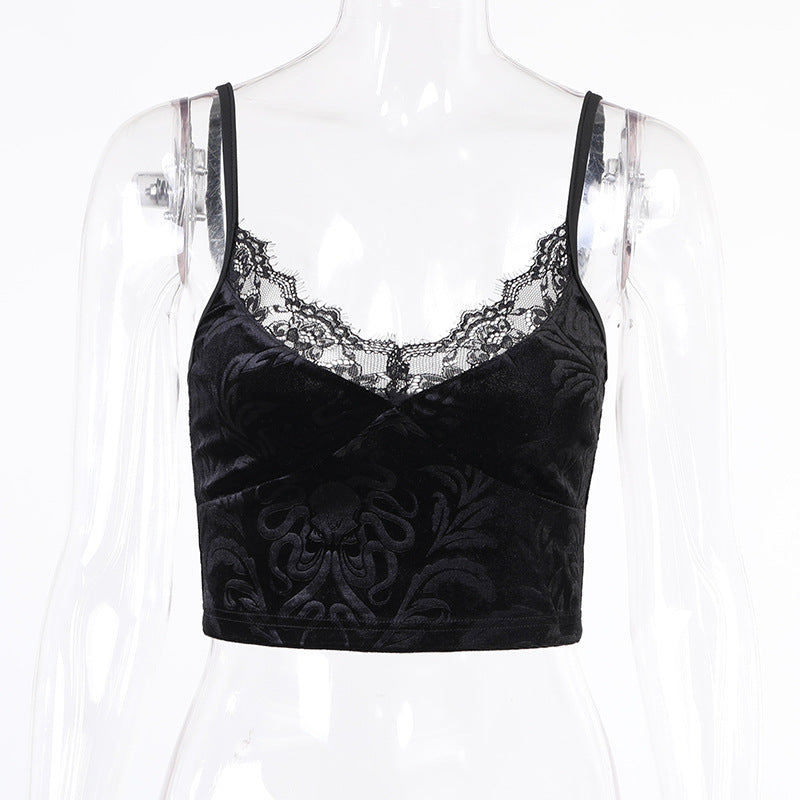 Women's Summer Sexy Cropped Tank Dark Personality Tops
