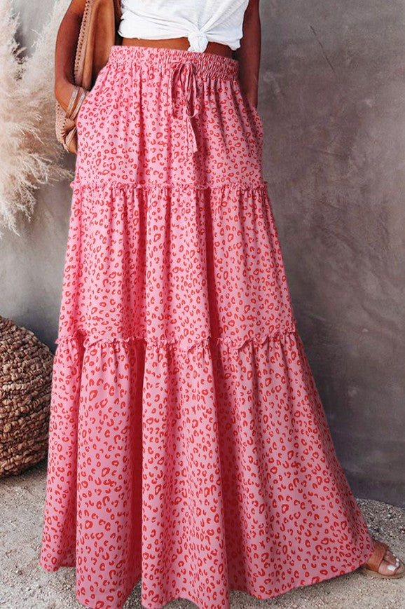 Bohemian Style Loose Casual High Waist Skirts