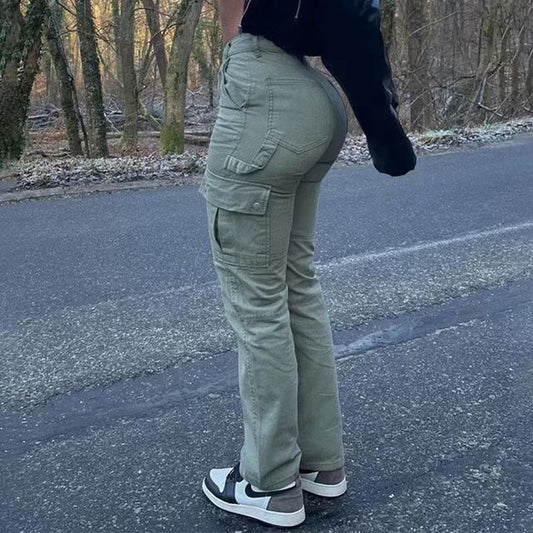 Solid Color Casual Trendy Wild Hip Jeans