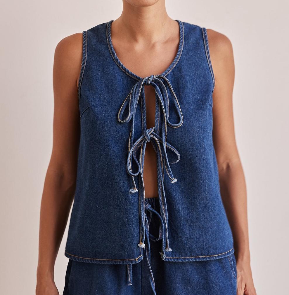 Women's Summer Fashion Casual Sleeveless Tied High Suits