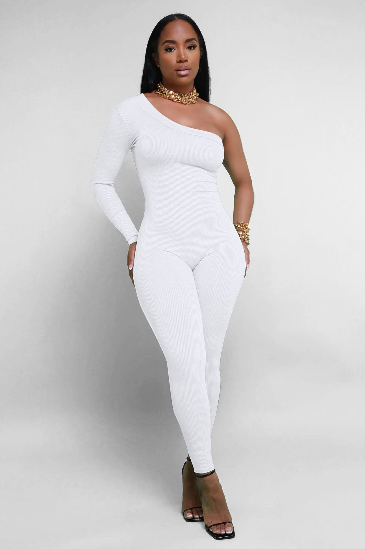 Women's Autumn Oblique Shoulder Comfortable Breathable For Jumpsuits