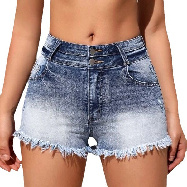 Women's Fashion Ripped Burr High Waist Personality Shorts