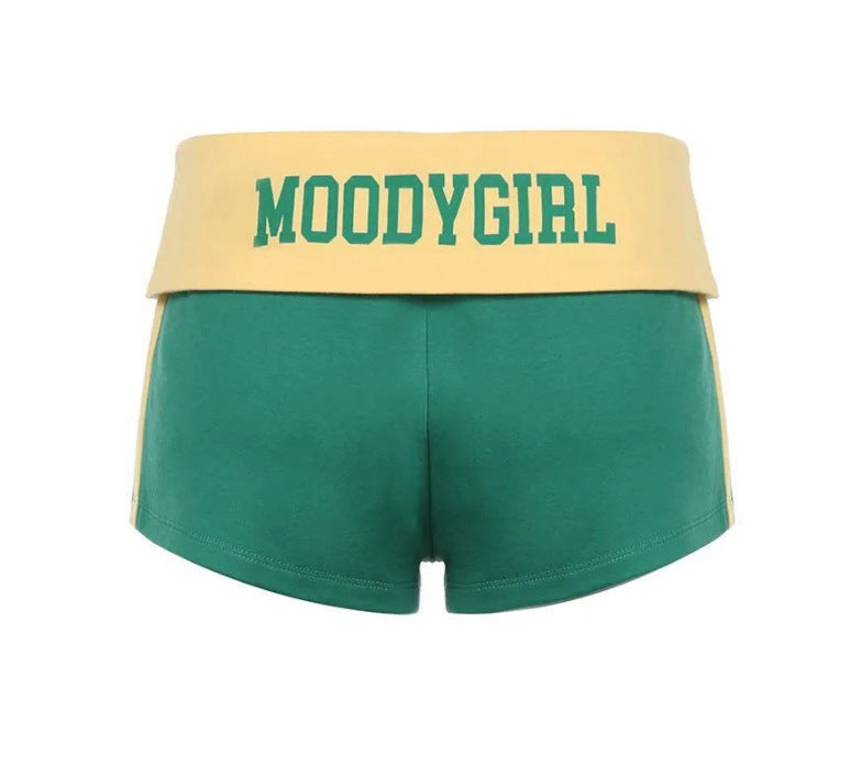 Women's Summer Fashion Letters Printed Sports Hot Shorts