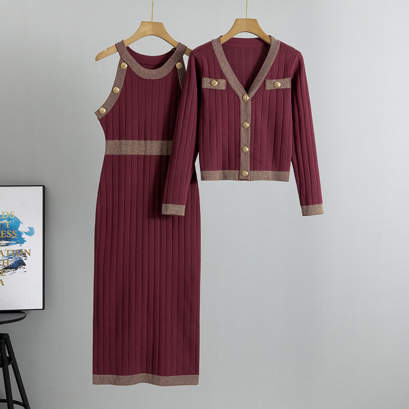 Temperament High Waist Fashion Two-piece Set Suits