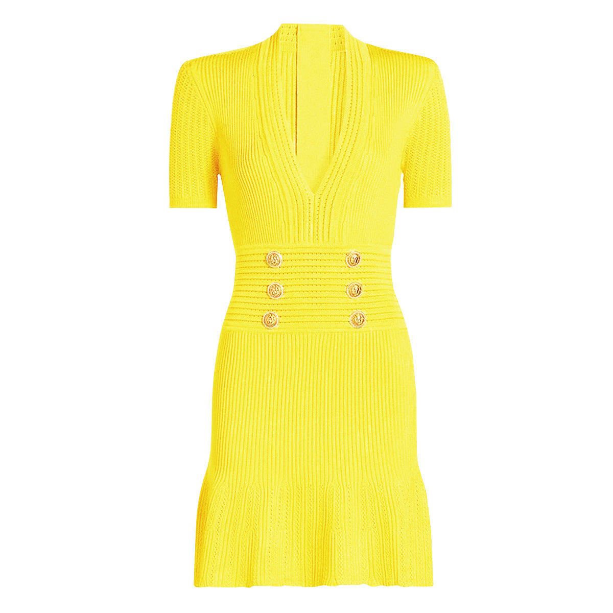 Women's Fashion High Quality Knitted Slim Fit Slimming Dresses