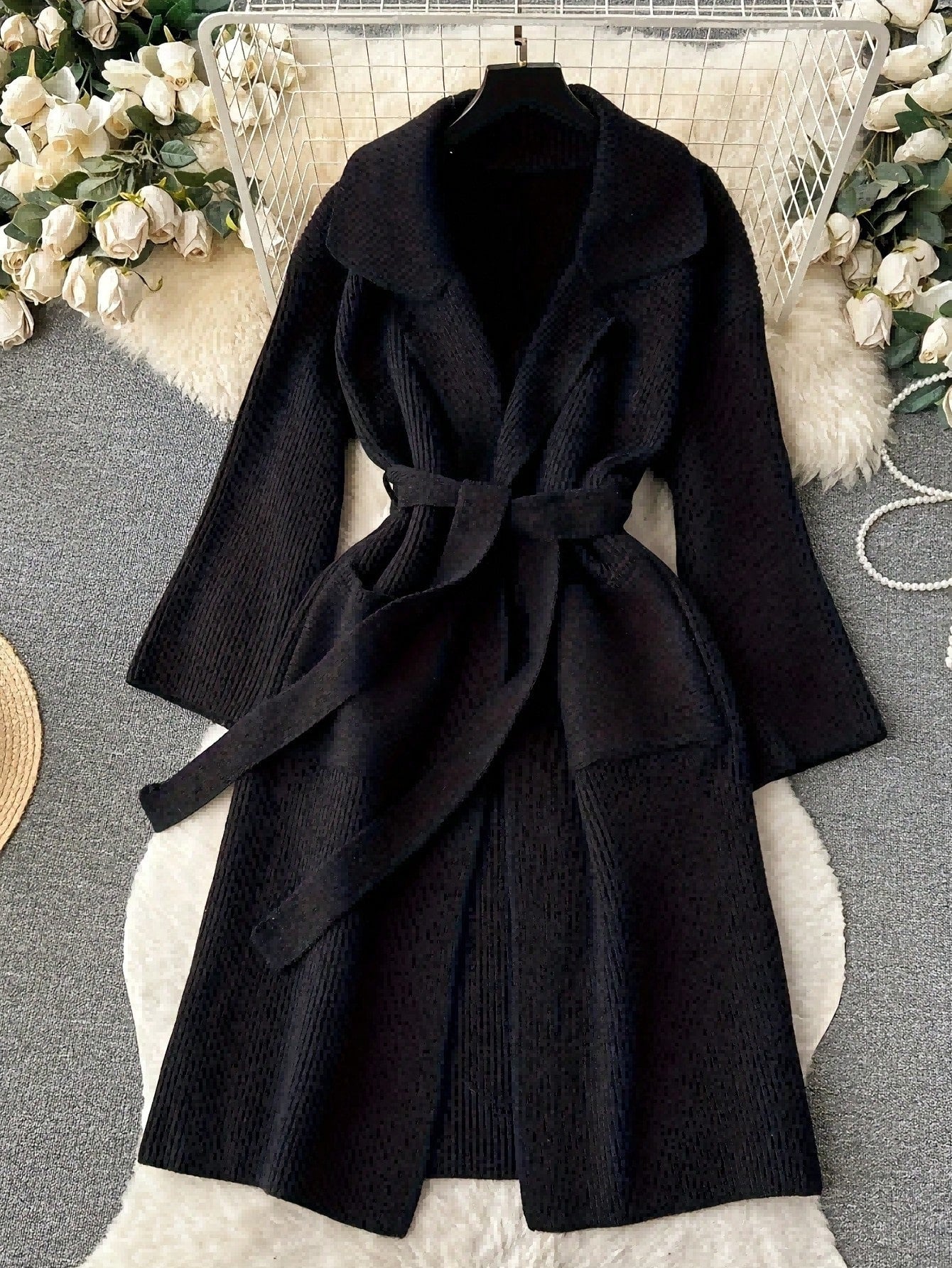 Women's Elegant Simple Long Fashion Knitted Women's Sweater
