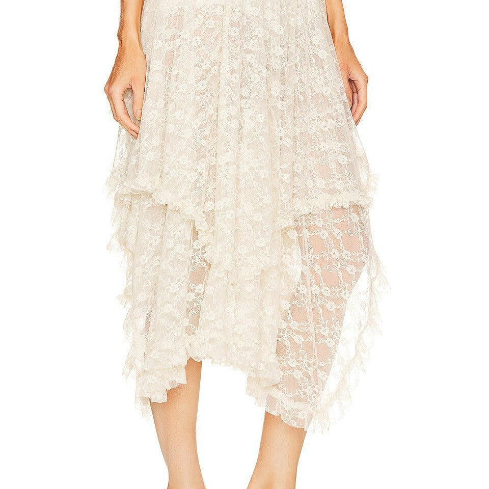 Women's Sense Niche Sweet Irregular High Waist Skirts